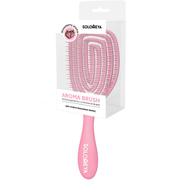 Solomeya Wet Detangler Brush Oval Strawberry  MZ0011