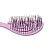 Flex bio hair brush  Pink Wave