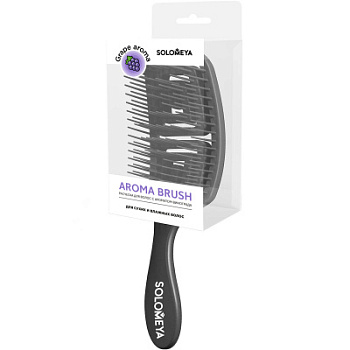 Solomeya Wet Detangler Brush Rectangular  Grape  MZ005